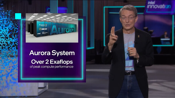 Though the "Knight's Hill" Xeon Phi processors originally intended for Aurora never materialised, Intel has continued to raise the performance target for the system in the years since. (Image: Intel)