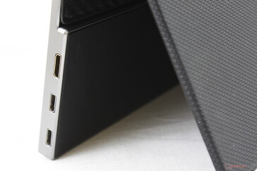 Audio and power ports are all along the right edge