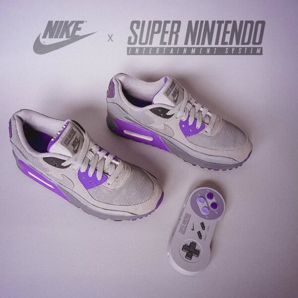 The sneakers were made to celebrate the SNES' 35th anniversary, but they won't be mass-produced. (Image source: Bonzanini Design)