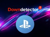 PlayStation Network symbol shown below Down Detector logo