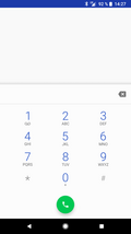 Phone app of the Google Pixel 2