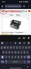 Keyboard on the Oppo Find X9 Ultra