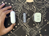 Ugreen Nexode Air 45W Slim thickness next to AirPods Pro case and Apple 18W charger