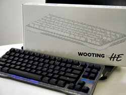 Wooting 80HE with PCR Ghost case and double-shot PBT keycaps. (Image source: Julian van der Merwe / Notebookcheck)