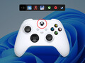 The new controller bar is a simplified form of the Xbox Game Bar. (Image source: Microsoft)