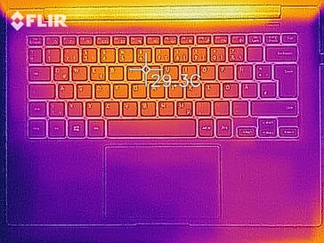 Thermal image at idle - top side