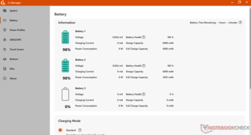 Battery health screen