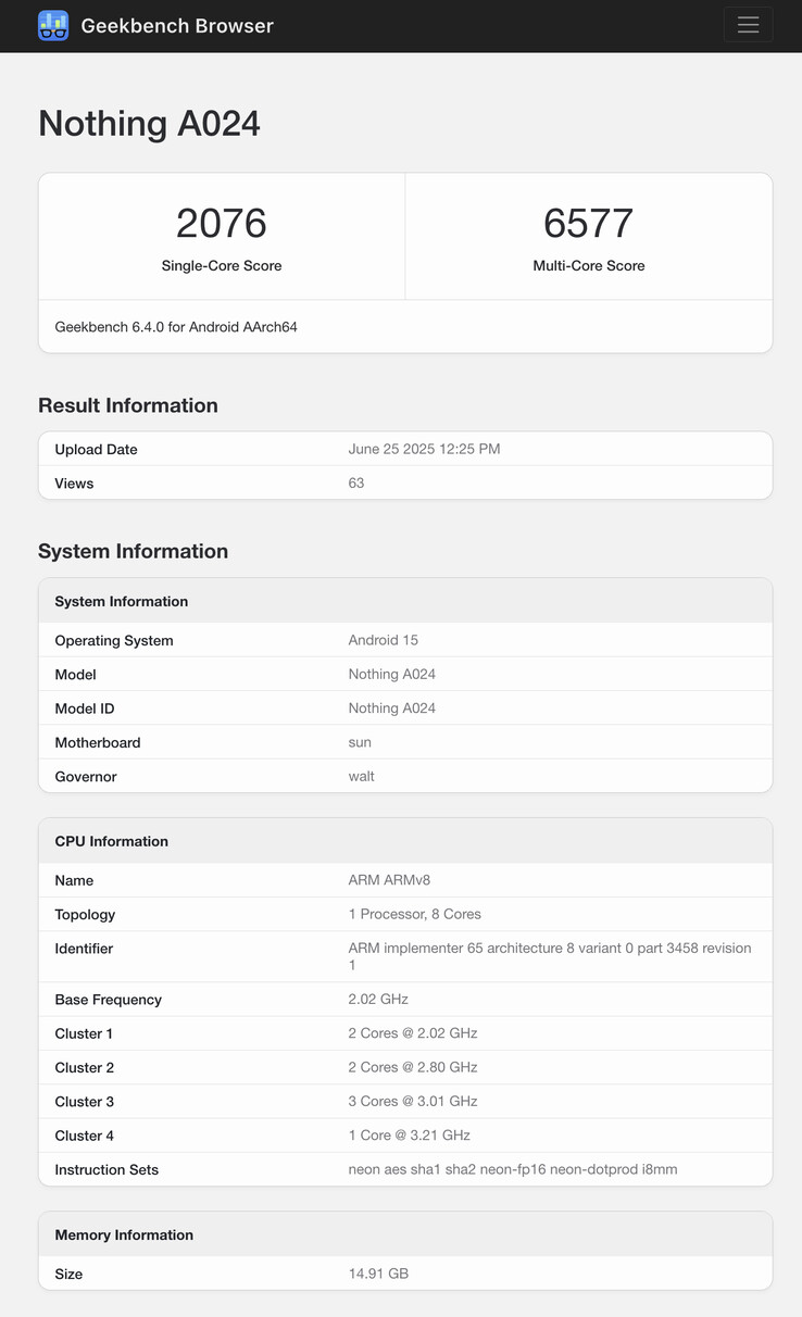 (Image source: Geekbench)