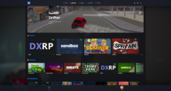 The new shelf-based Discovery Page introduced in s&box's October 2025 update helps surface community-made games more effectively (Image: Facepunch Studios)