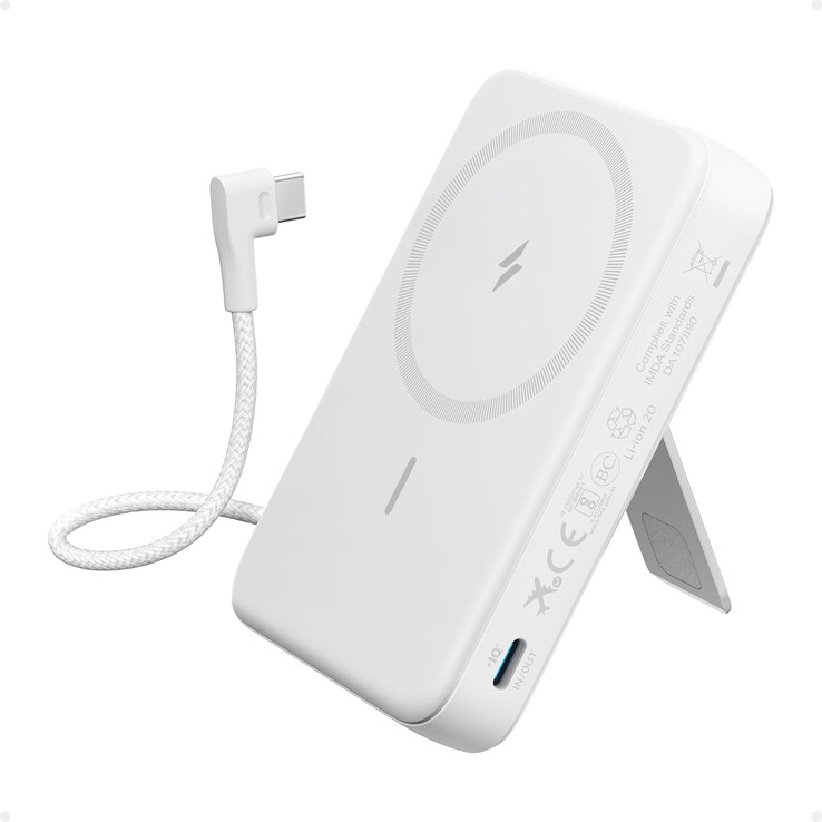 The Anker Zolo Power Bank (10K, Magnetic, Built-in USB-C Cable). (Image source: Anker)