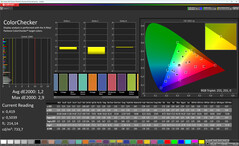Colors (Color: Professional, color temperature: Warm, target color space: sRGB)