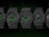 Casio’s G-Shock Black & Electro Green watches