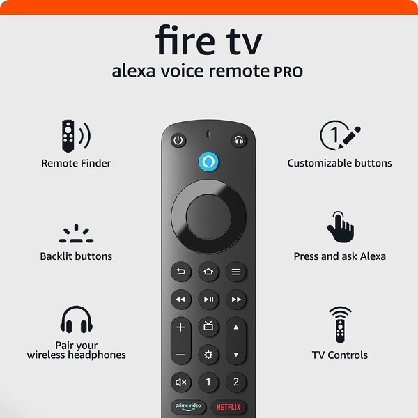 The upcoming Fire TV Remote Plus will replace the Fire TV Alexa Voice Remote (pictured).