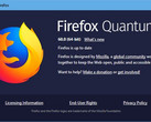 Firefox Quantum 60 for Windows 10 - About window