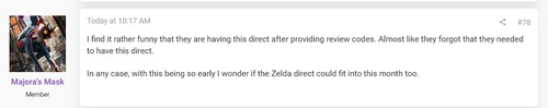 Majora's Mask post on Fire Emblem: Fortune’s Weave review copies