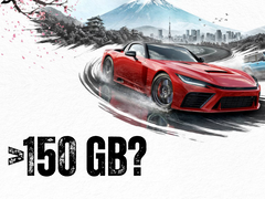 A forza wallapaper with the text >150 GB?