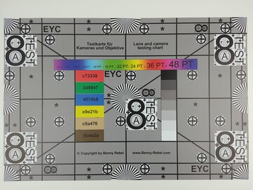 Test chart: LG G6 standard angle (71 °)