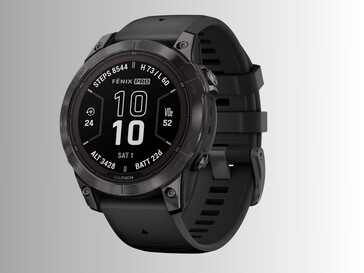 Garmin Fenix 7 Pro Sapphire Solar Smartwatch front view at angle (Image source: Garmin)
