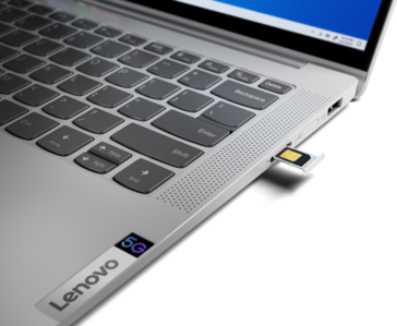Lenovo IdeaPad 5G - SIM slot. (Image Source: Lenovo)