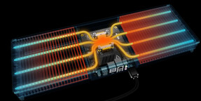 8-heatpipe passive cooling system with large radiators on each side