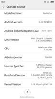 Software - Xiaomi Redmi 5A MIUI 9.1 Global