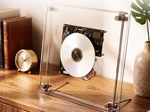 The Syitren RM1 CD player displays CDs in its transparent case.