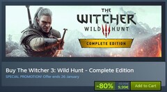 The Witcher 3: Wild Hunt - Complete Edition Steam deal (Source: Own)