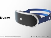 Renders of the Apple headset based on a leaked artist impression. (Image: Antonio De Rosa)
