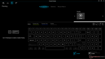 Macro settings