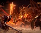 Elden Ring Nightreign co-op gameplay against Tricephalos. (Image source: Steam)
