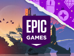 Epic Games has gone with a mobile giveaway first this week, logo pictured. (Image source: Epic Games Store - edited)