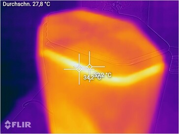 Surface temperatures at the vents of the Netgear Nighthawk RS600