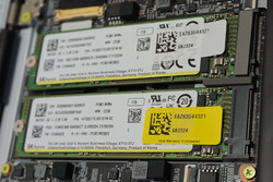 Two 1-TB SSDs installed in parallel
