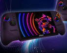 The MSI Claw 8 EX AI+ in its rumoured Void Purple finish.