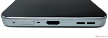 Bottom: SIM card slot, Microphone, USB 2.0 Type-C, Loudspeaker