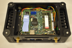 Full-length M.2 2280 SSDs can be installed.