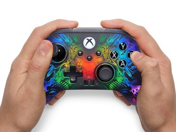The PowerA Fusion Pro Wireless Controller has 6 unique lighting modes across 4 customizable zones. (Image source: PowerA)
