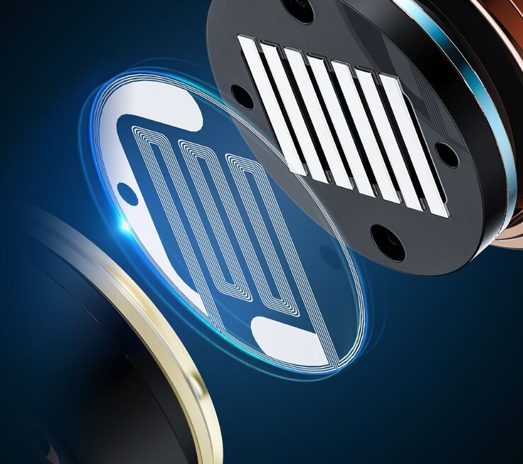 The FiiO FP3 earbuds use 14.5mm planar diaphragms that are dual-coated with aluminum and titanium for stiffness and measure just 1μm thick for fast response and powerful bass. (Image source: FiiO)