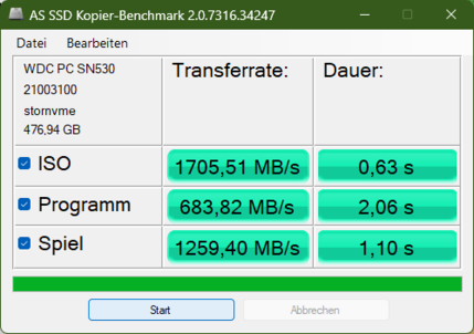 Copy benchmark