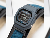 A closeup of the Casio G-Shock GWBX5600CBG-2's case and strap.