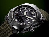 The Pro Trek PRW-6900YB-3 pairs an octagonal metal bezel with a rugged cloth strap built for the outdoors.