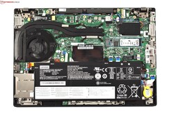 The internals of the ThinkPad T490.