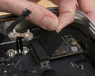 It seems that software restrictions prevent the Mac Studio from reading higher capacity drives. (Image source: iFixit)