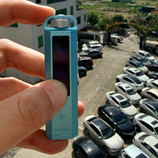 The image of the Snowsky Echo Nano with a parking lot in the background that was posted on Weibo. (Image source: 飞傲James on Weibo)