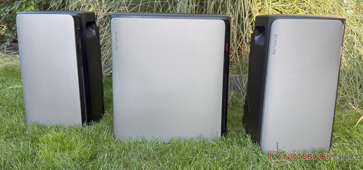From left to right: EcoFlow Stream AC Pro, Stream Ultra X and Stream Ultra