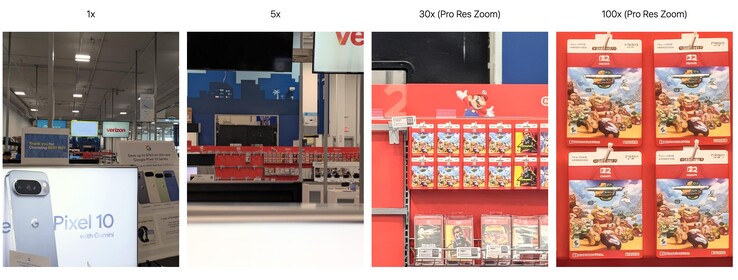 From 1x to 100x zoom: A reddit user shows disappointing pictures taken with ProRes Zoom on the Google Pixel 10 Pro