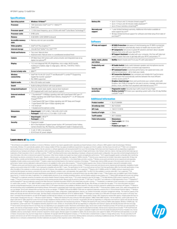 Envy 13 Core i7 specifications