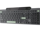 The Lenovo Self Charging Bluetooth Keyboard in gray/black.