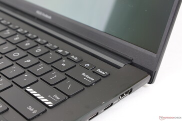 Fingerprint-enabled power button sits in between the Prt Sc and Delete keys