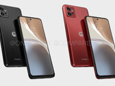 The Moto G32 in its alleged launch colours. (Image source: @OnLeaks & CompareDial)